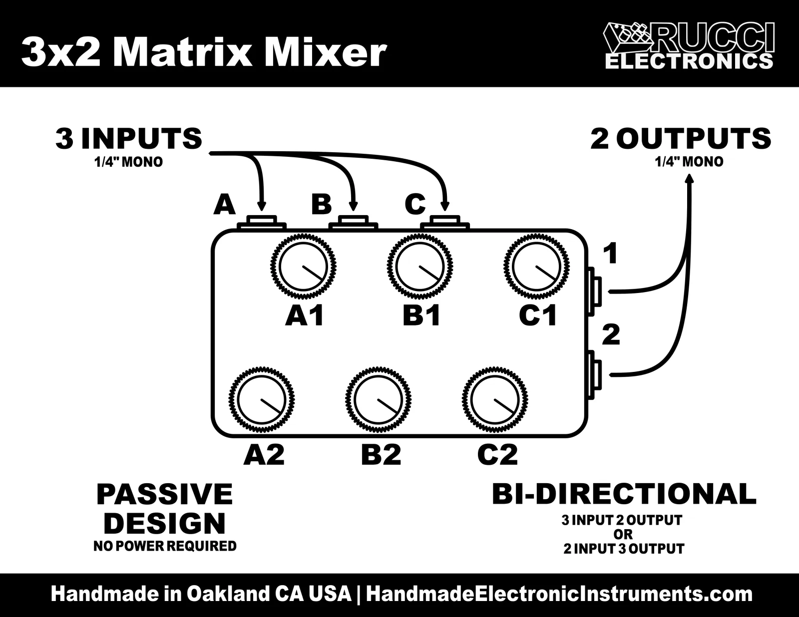 3x2 Matrix Mixer